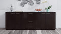 Polished Walnut Cabinet Credenza R175