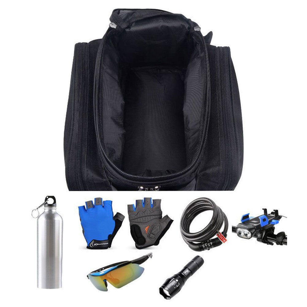 Bicycle Rear Rack Trunk Storage Bag with Reflective Strap Z124639