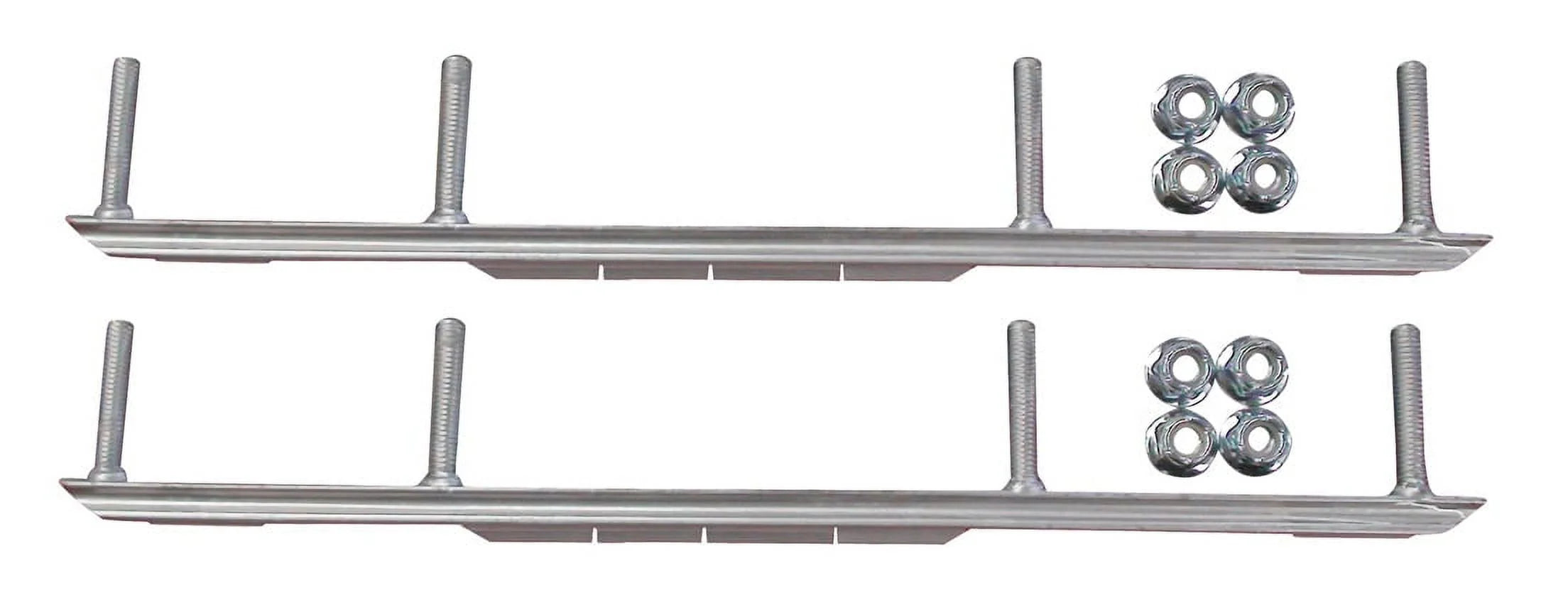 Blue Snowmobile Skis with 7.5" Shaper Bars Complete Kit V639285