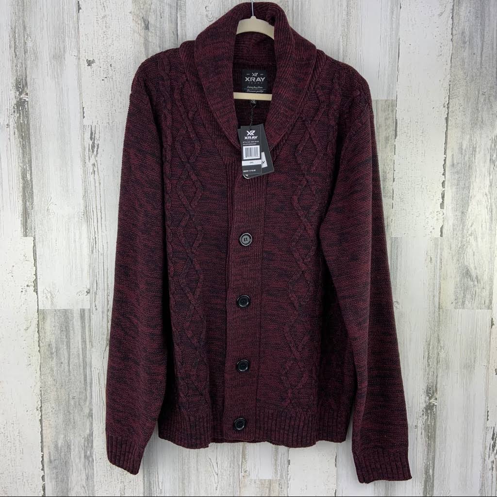 XXL Cable Knit Cardigan B2772