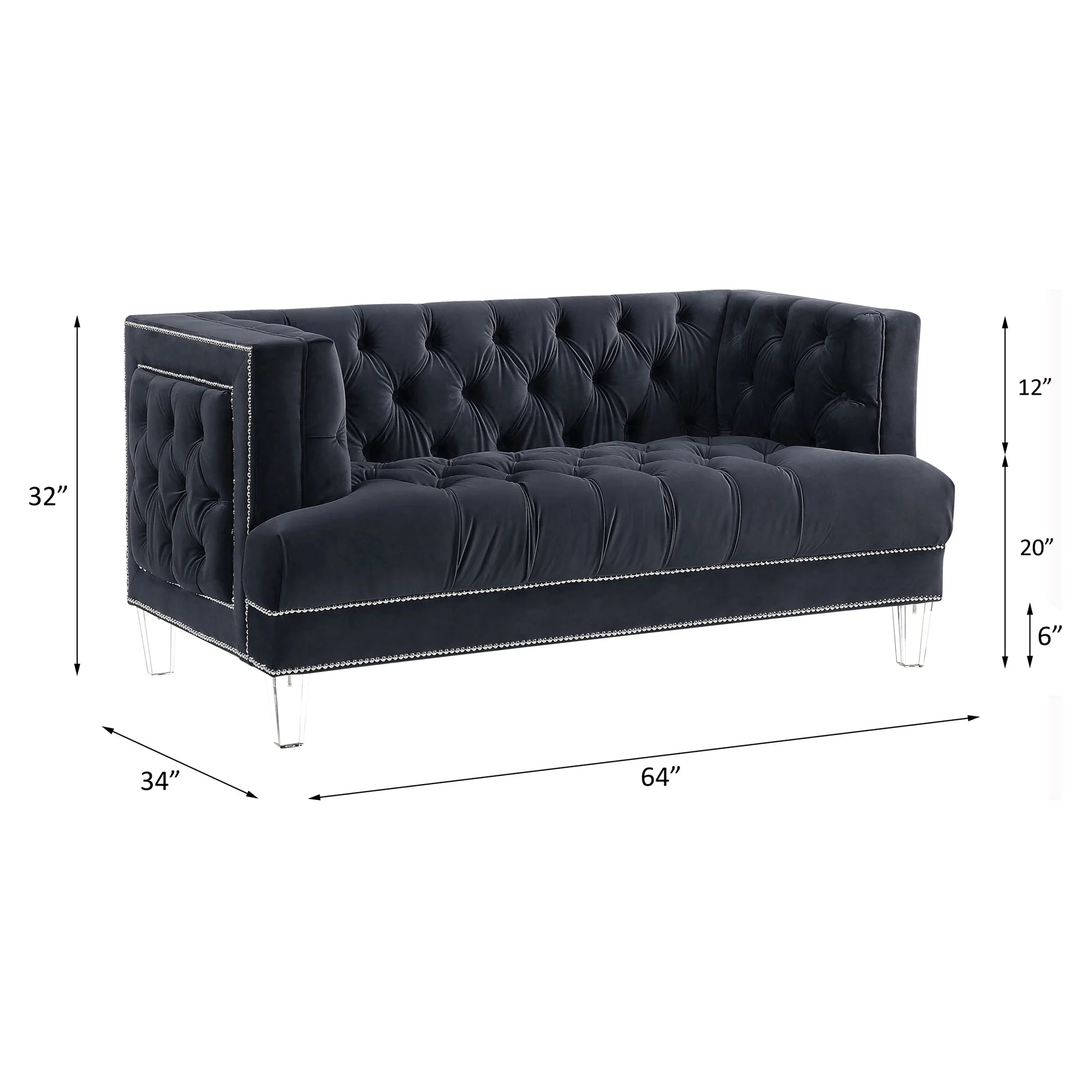 Charcoal Loveseat L719167