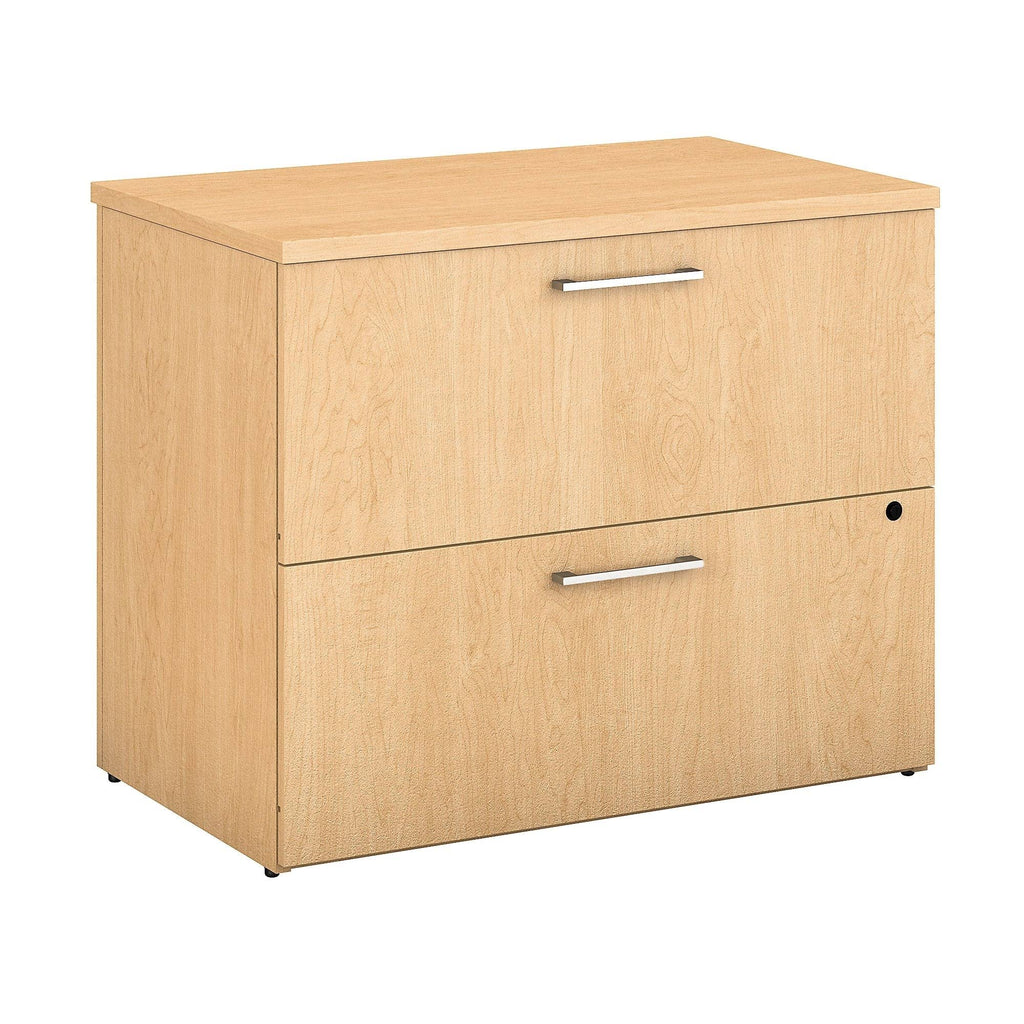 2 Drawer Lateral File Cabinet, 36W, Platinum Gray V42686