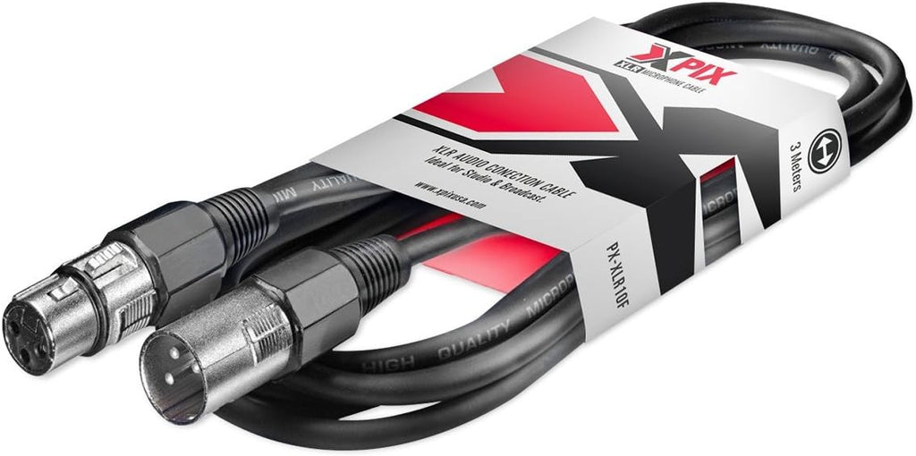 Large-Diaphragm Condenser Microphone with Closed-Back Headphones and XLR Cable W8601
