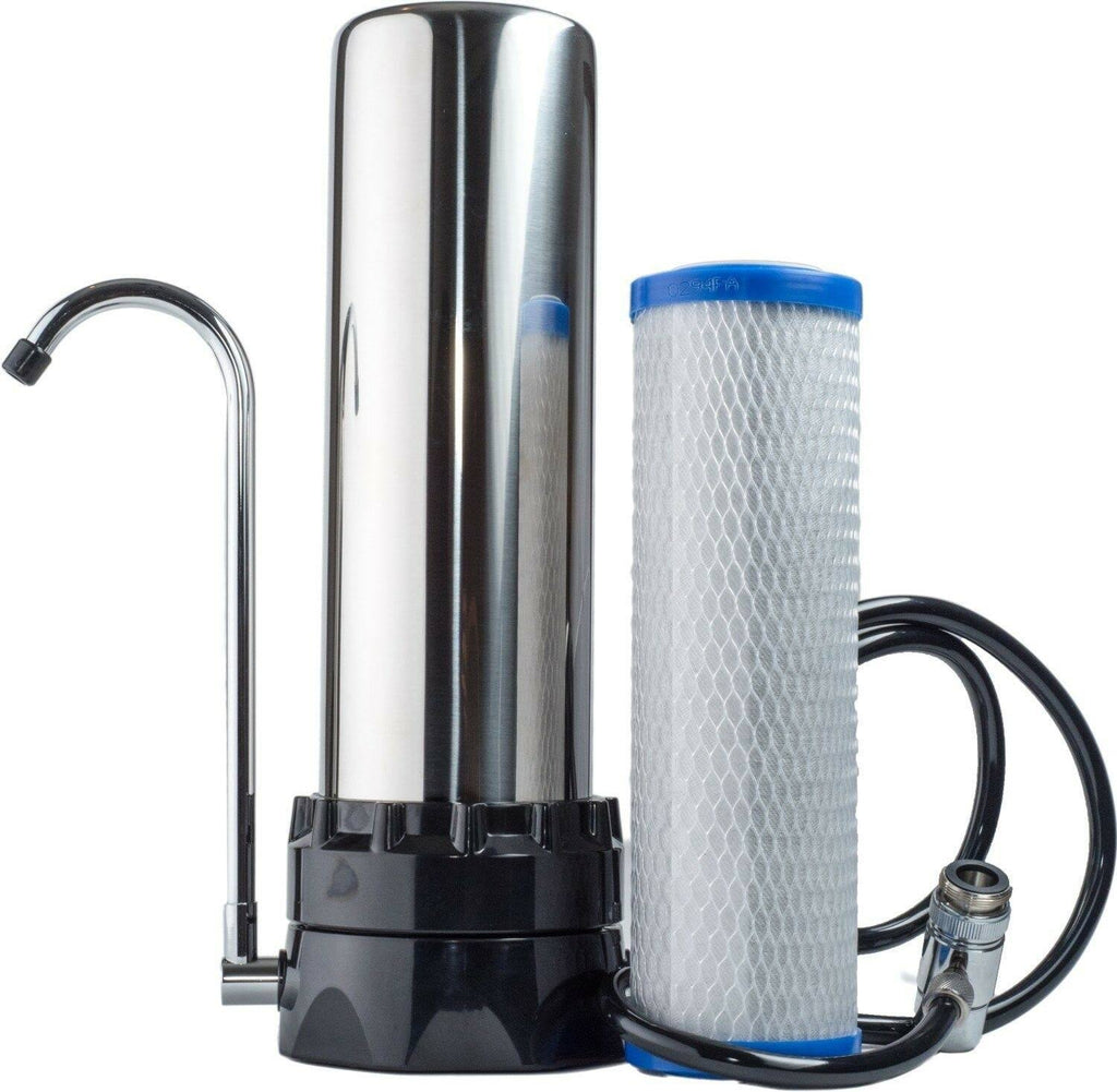 Stainless Steel Countertop Water Purifier Filter (.5 Micron Carbon Block) A955729