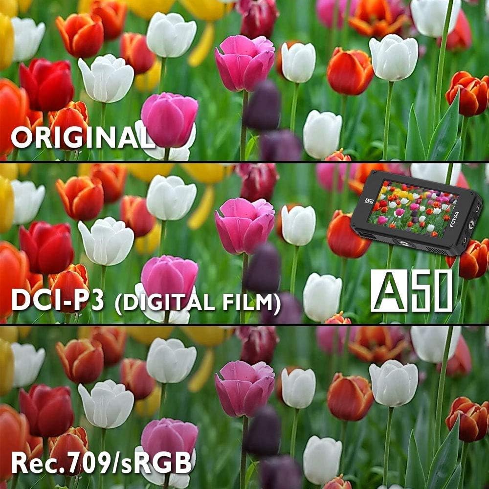 5inch Touchscreen Camera Field Monitor with HDMI 4K + 3G SDI in/Out, Cables, Battery, Charger, Carry Case H339814