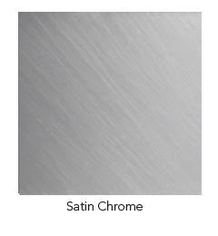 6-Inch Perimeter Frosted Lens with Clear Center, Satin Chrome Trim S3798