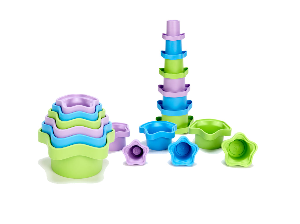 Stacking Cups Bath Toy Made from 100% Recycled Plastic J65378