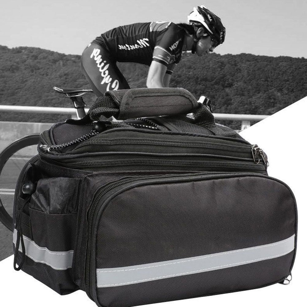 Bicycle Rear Rack Trunk Storage Bag with Reflective Strap Z124639