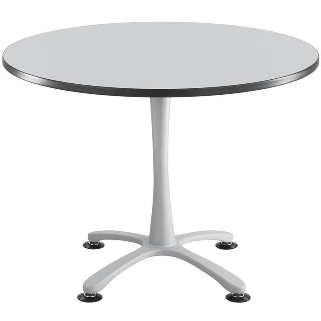 Round Sitting Height Gray/Silver Chair P8326