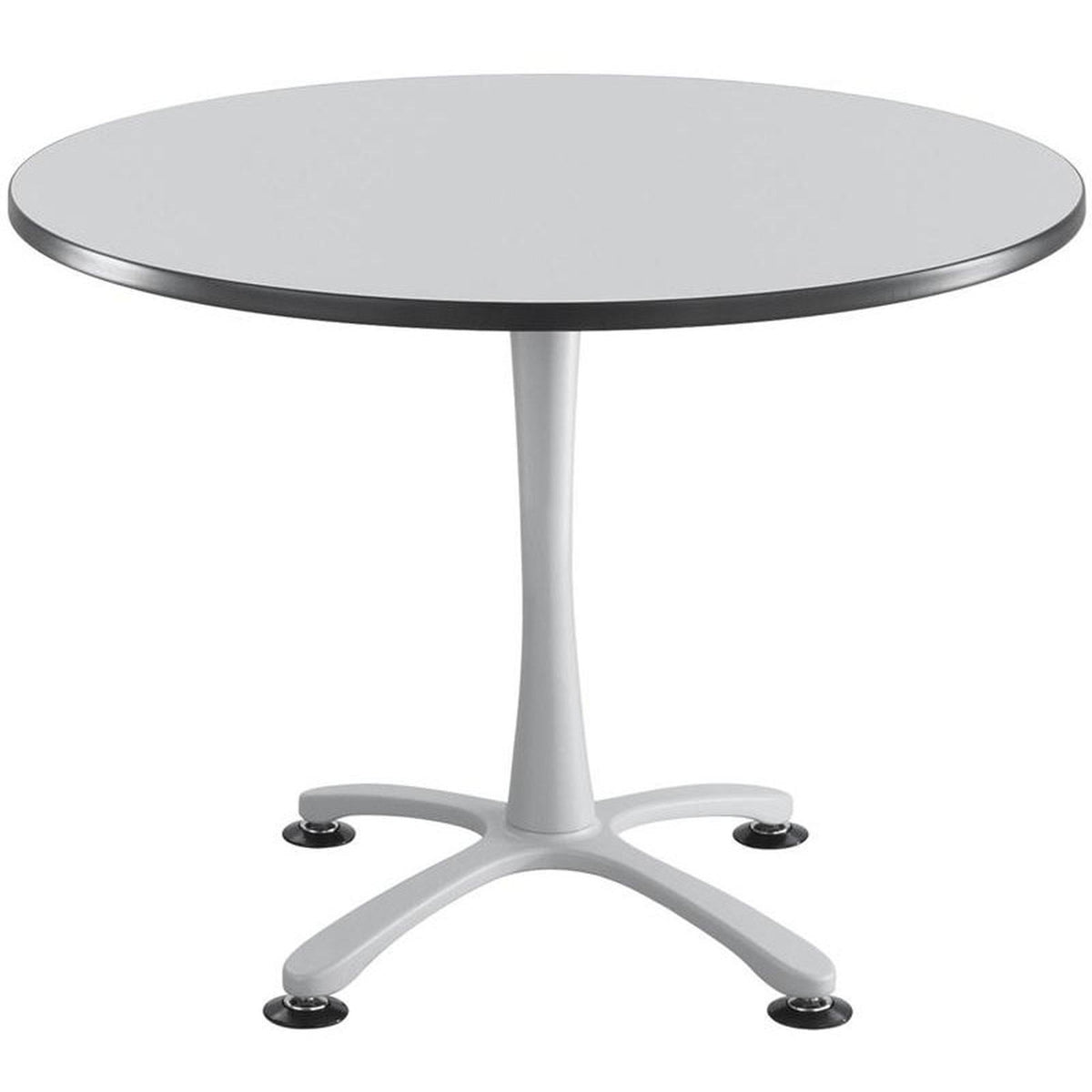 Round Sitting Height Gray/Silver Chair P8326