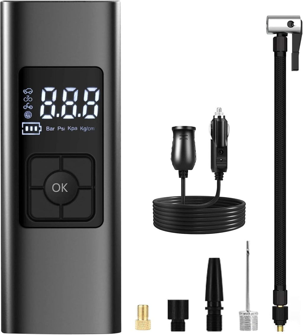 Portable Air Compressor Tire Inflator 6000mAh 150 PSI with Power Bank LED Light B70467