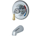 Polished Chrome Polished Brass Single Handle Tub Faucet E190