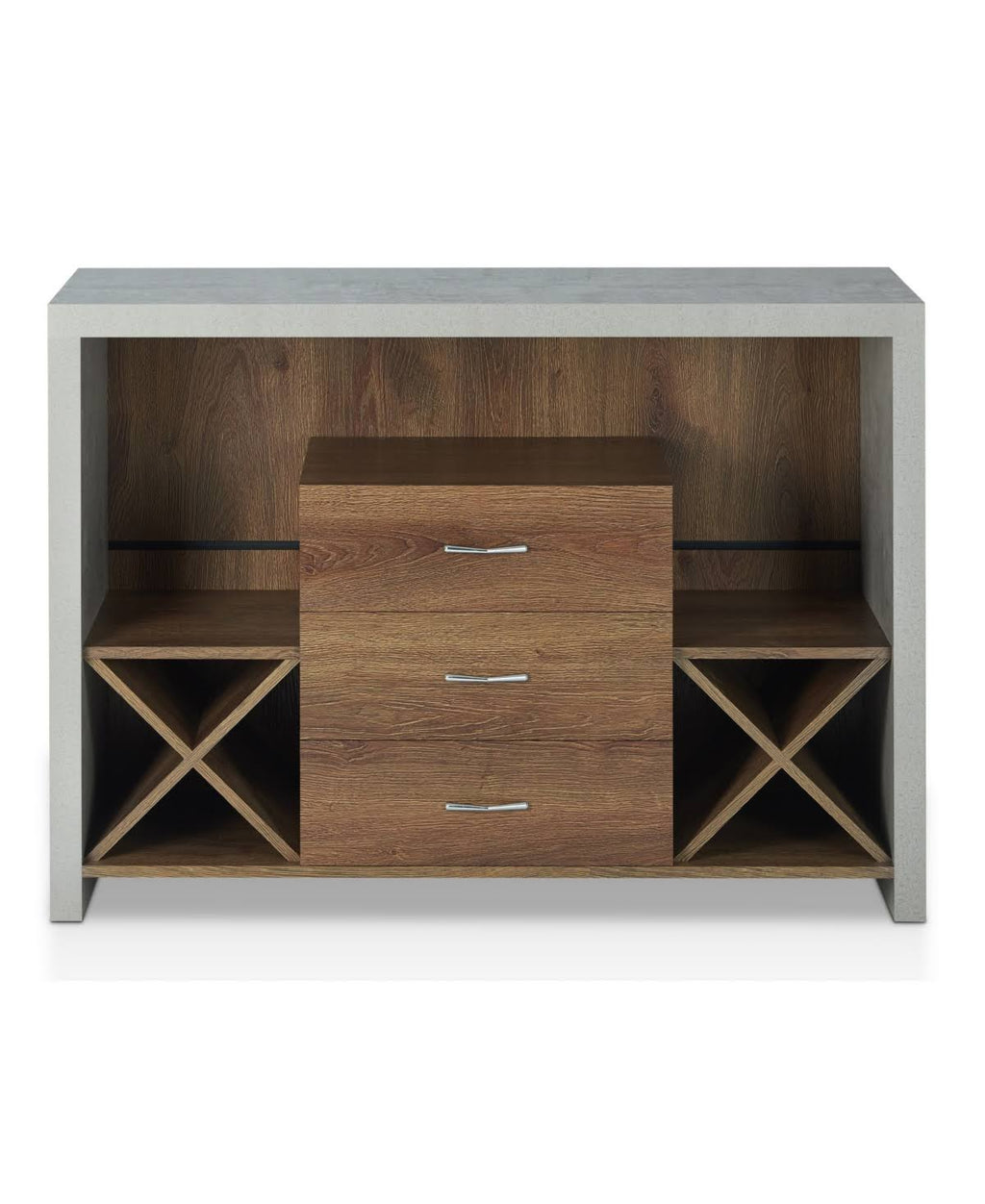 Industrial Buffet Table Brown R1872