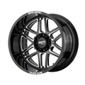 Gloss Black Milled 20x9 Wheel X1332
