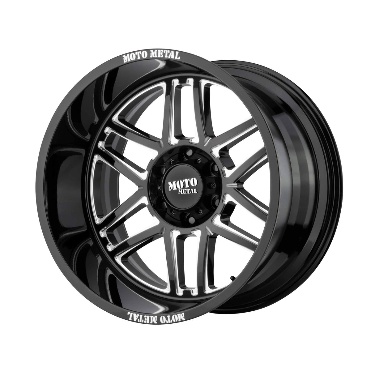Gloss Black Milled 20x9 Wheel X1332