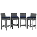 Navy Canvas Bar Stool Set of 4 N4774
