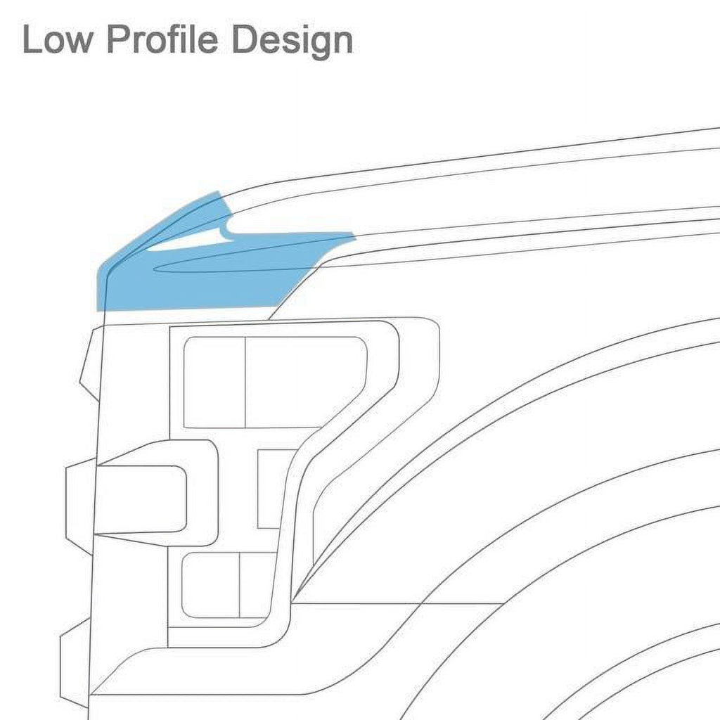 Textured Black Flush Mount Hood Protector L9337