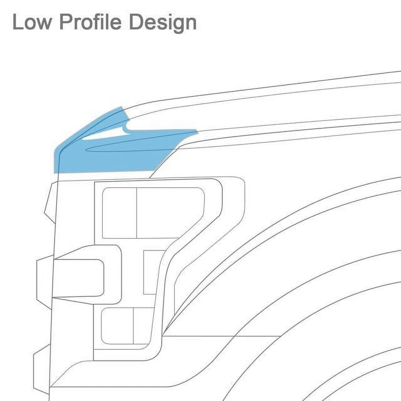 Textured Black Flush Mount Hood Protector L9337