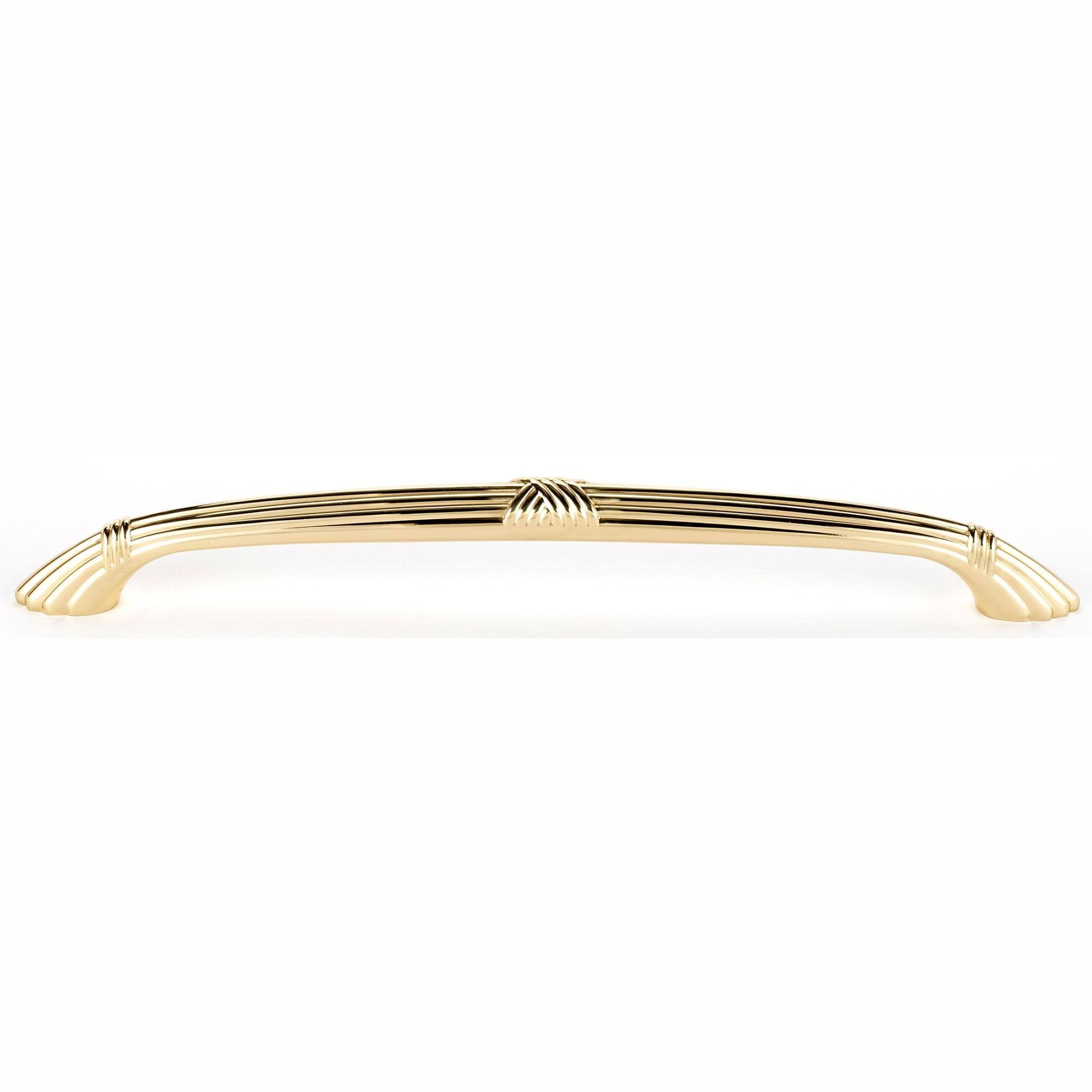 10x22 CC Ribbon & Reed Appliance Pull - Unlacquered Brass Z841