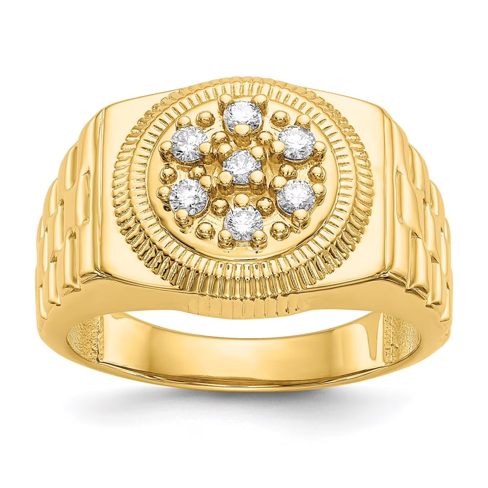 14kt Yellow Gold Diamond Ring Mounting Size 11 P88389