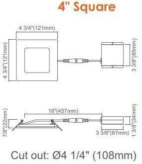 5 Pack 4 inch Recessed Downlight Z85501