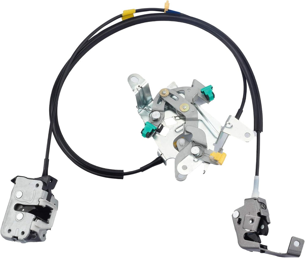 Car Front Left Door Latch Lock & Cable Rod Kit Compatible with Ford F150 F250 F350 Bronco 1992-1997 T150