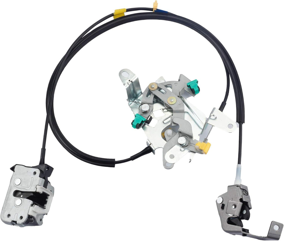 Car Front Left Door Latch Lock & Cable Rod Kit Compatible with Ford F150 F250 F350 Bronco 1992-1997 T150