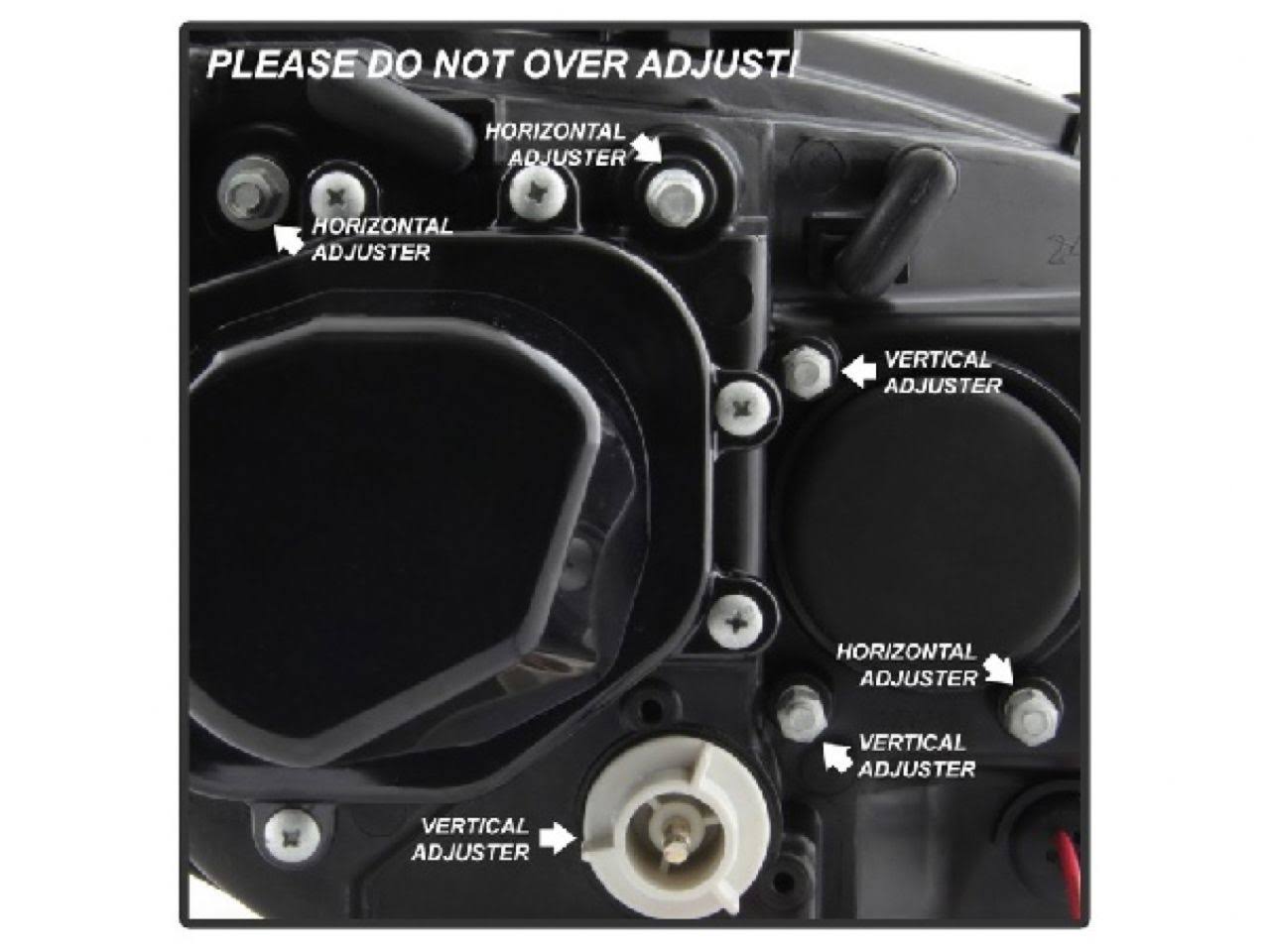 Black DRL LED Projector Headlights X93227