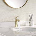 Brushed Gold Single Hole Bathroom Faucet B15716