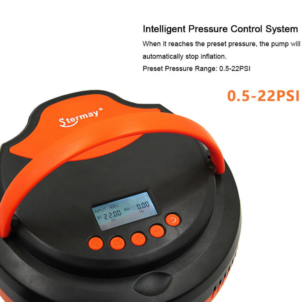 LED Display Electric Air Pump for Inflatables, 12V DC Car Connector Q78734