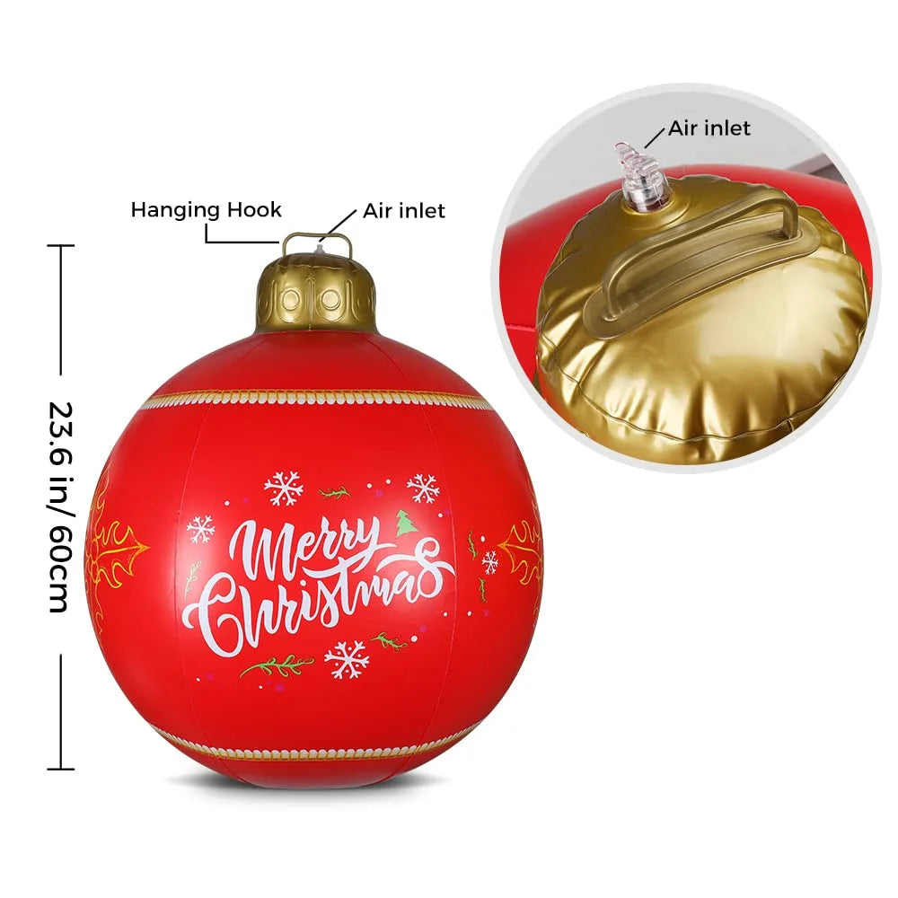 2Pcs Decorative Christmas Inflatable Ball PVC Toy K698
