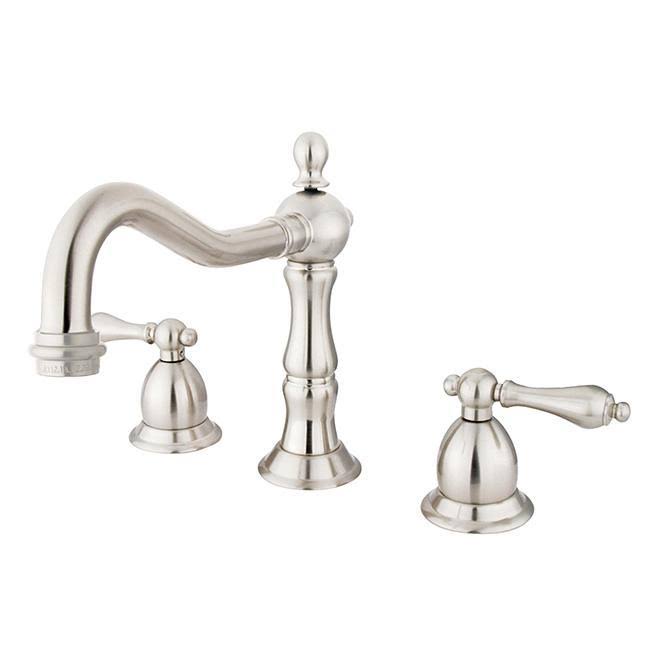 Polished Nickel Widespread Bathroom Faucet W28375