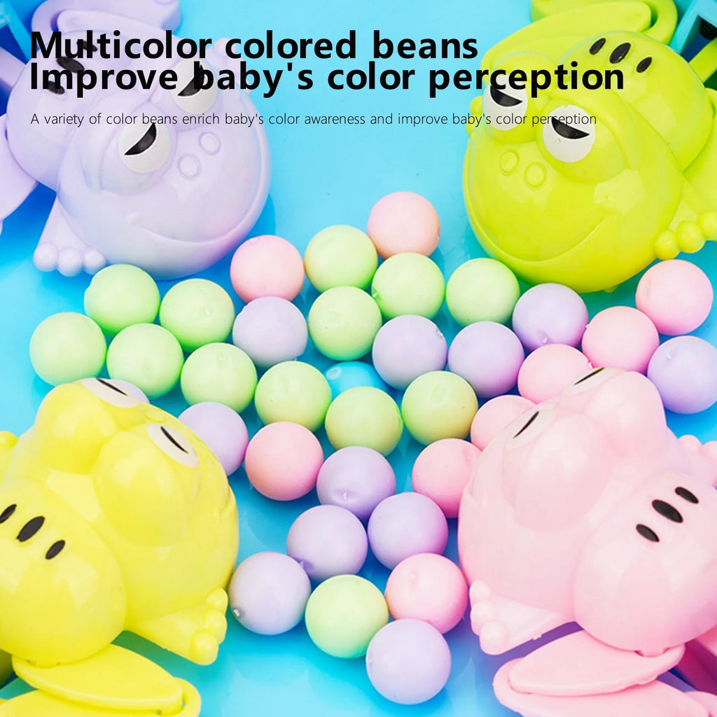 Blue Hungry Frogs Eating Beans Children Board Strategy Games Toy H736