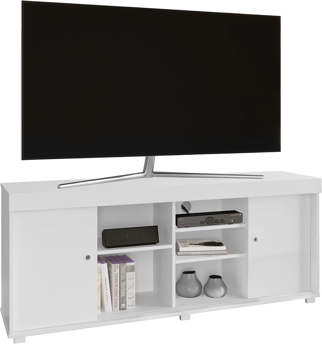 White TV Storage Entertainment Stand V7597