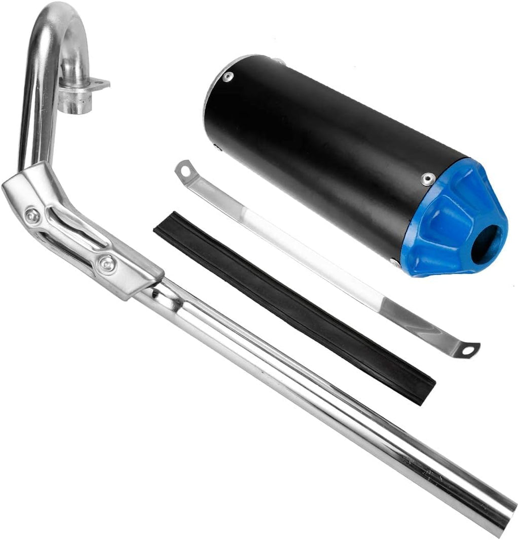 Blue Pack of 2 Exhaust Muffler Silencer Pipe Assembly Kit J521817