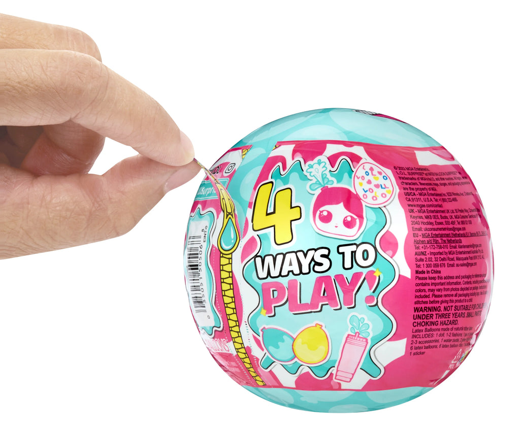 Water Balloon Surprise Dolls, Glitter, Reusable, Limited Edition R771719