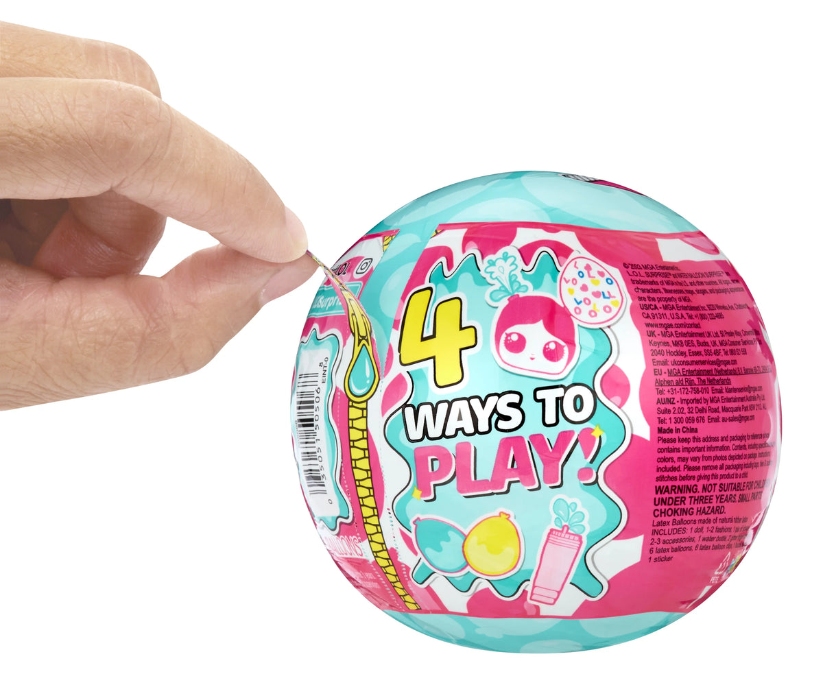 Water Balloon Surprise Dolls, Glitter, Reusable, Limited Edition R771719