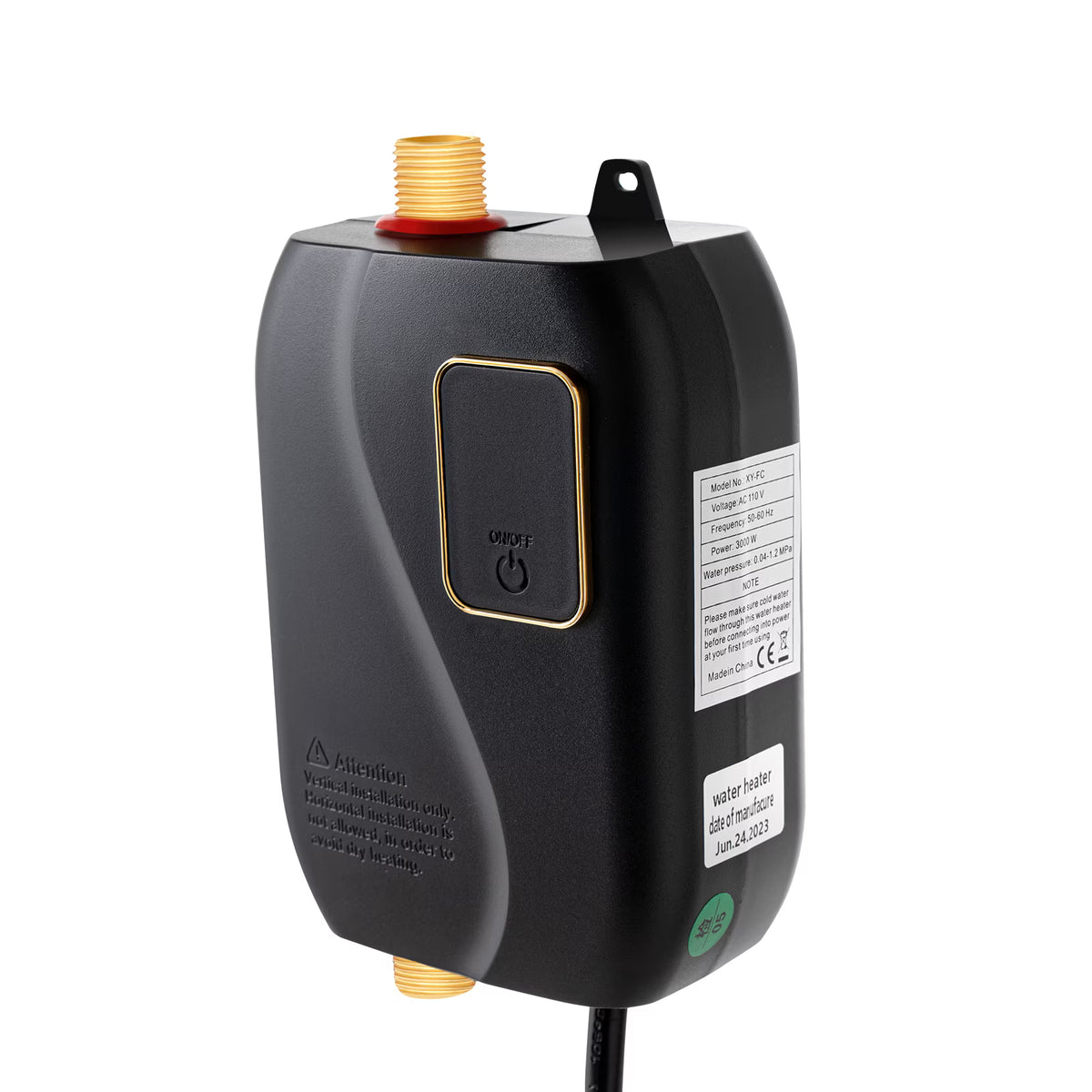 110V 3000W Mini Instant Electric Tankless Water Heater with LCD Digital Display T14217
