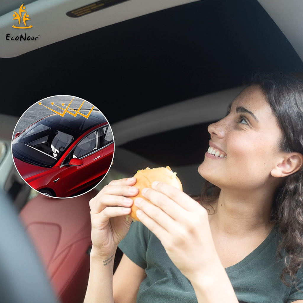 Foldable Sunroof Shade Cover with Heat Insulation Film, Pack of 2 X311