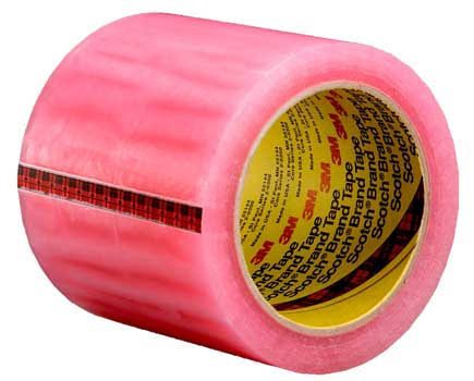 Pink Label Protection Tape, 4 in x 72 yd, 8 per Case Y581