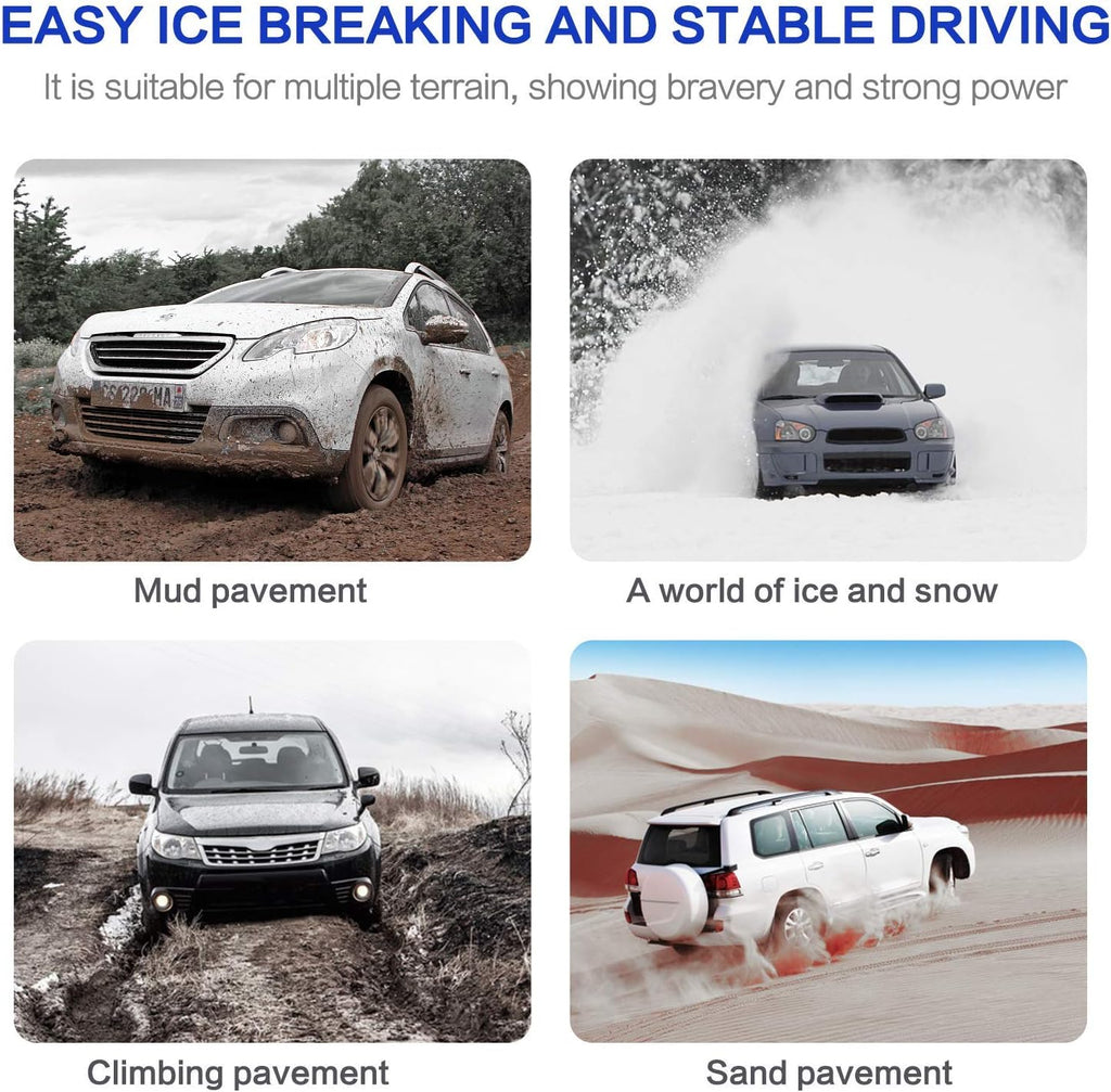 6 Packs Car Snow Chains with Thickened Manganese Steel Tire Width 195-235mm S81153
