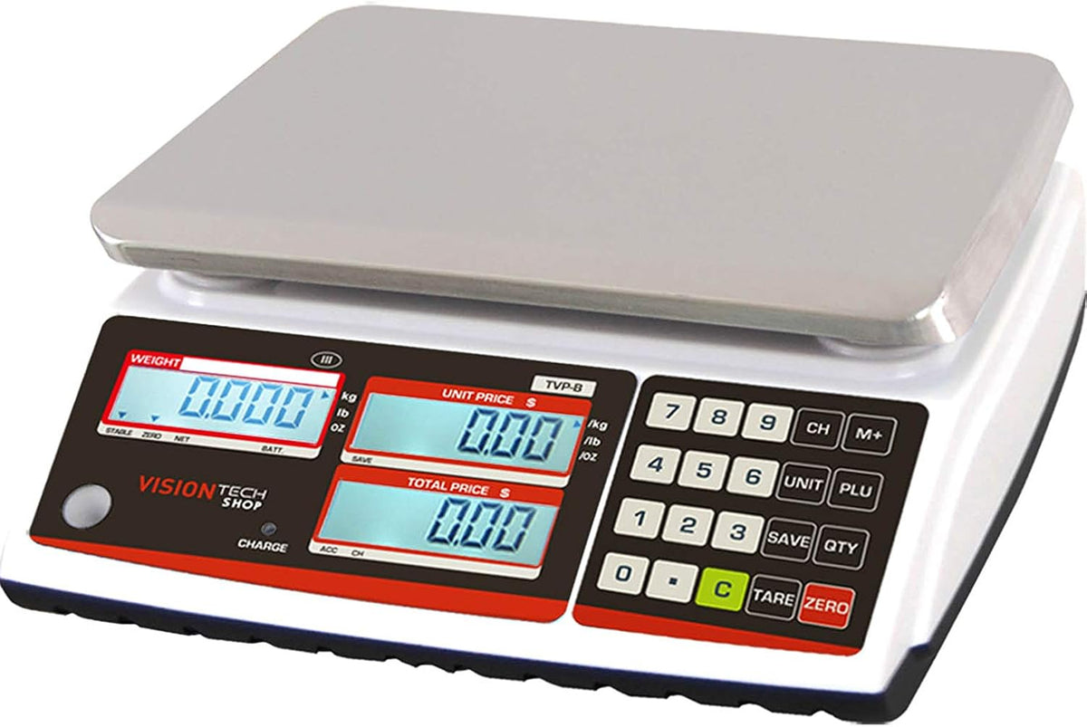 Price Computing Scale with Pole Display, 12lb Capacity S475012