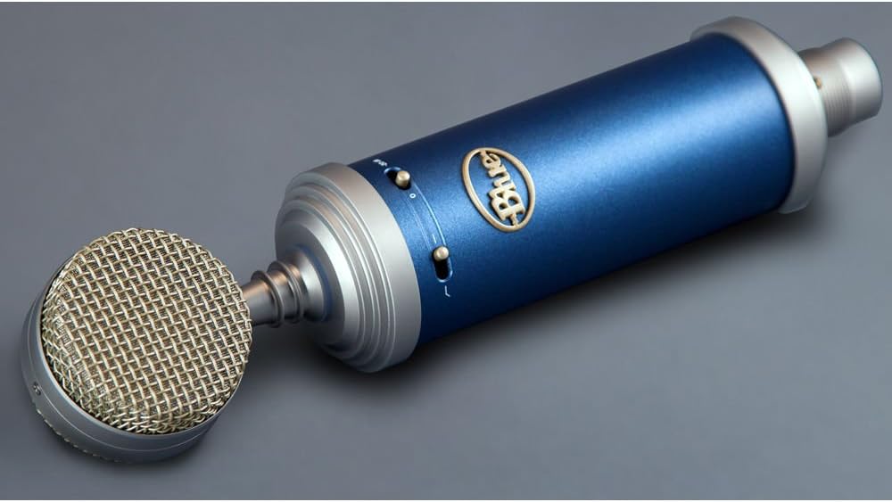 Large-Diaphragm Condenser Microphone with Closed-Back Headphones and XLR Cable W8601