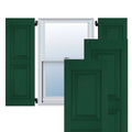 15 in. x 56 in. Exterior Real Wood Raised Panel Shutters Pair T406