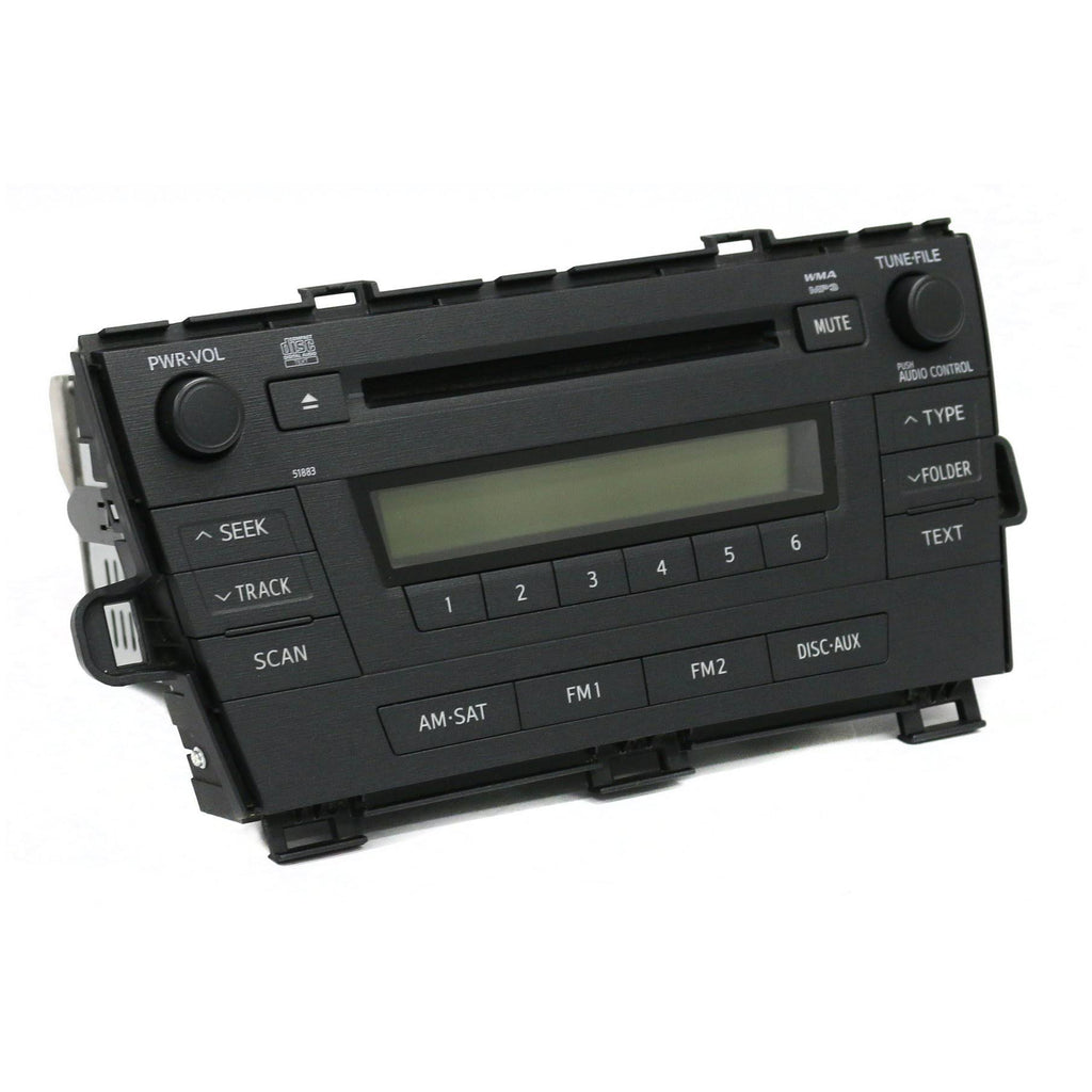 2010-2011 Toyota Prius AM FM Radio Single Disc CD Player Q160997