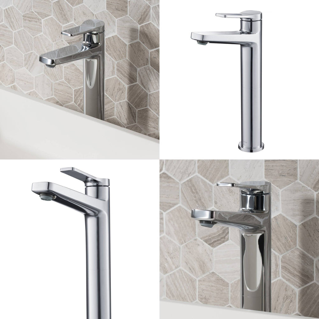 2-Pack Vessel Bathroom Faucet Spot Free Stainless Steel Z6711