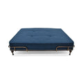 Industrial Pet Bed, Navy Blue and Brushed Gold V176806
