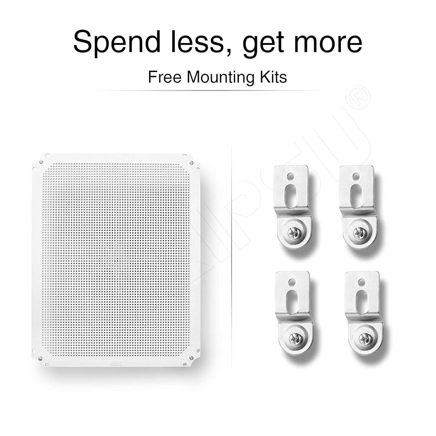 Clear Hinged Cover Junction Box with Mounting Plate, IP67 Waterproof ABS Plastic Grey U6795