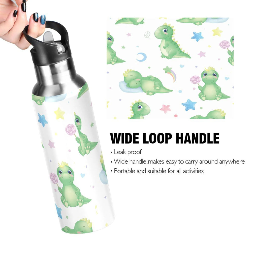 Stainless Steel Vacuum Insulated Water Bottle with Straw Lid 20 OZ X417