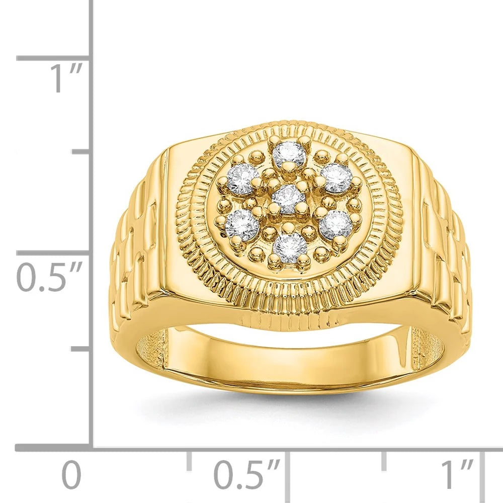 14kt Yellow Gold Diamond Ring Mounting Size 11 P88389